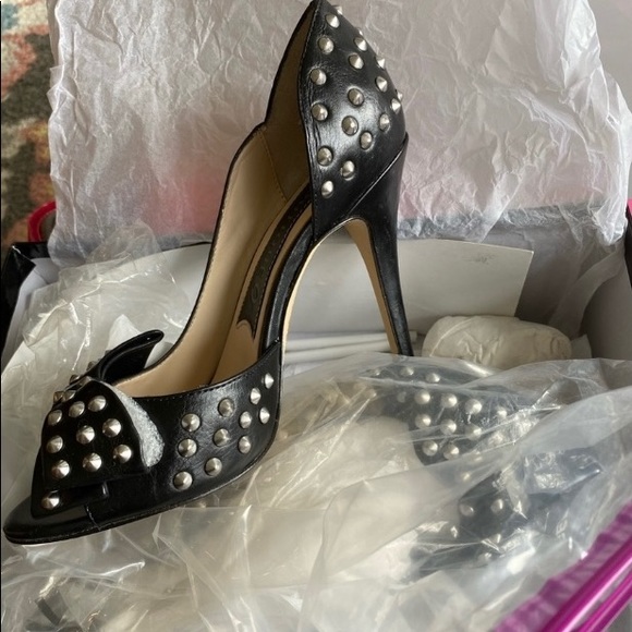 Not for sale Beautiful soft luxurious leather studded heels - Picture 2 of 13